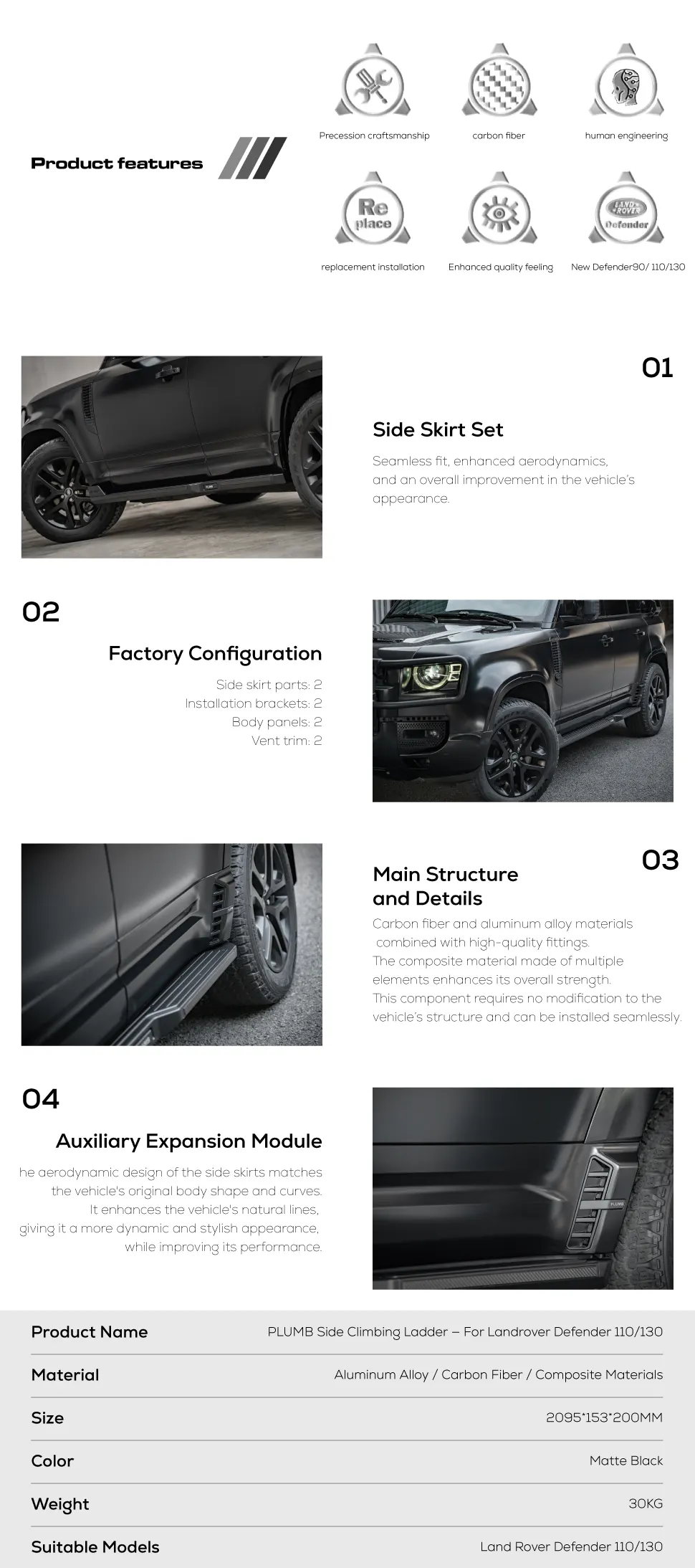 specs side bar specs side bar